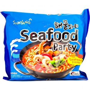 Лапша *САМЯНГ* со вкусом морепродуктов *Seafood party* 125г